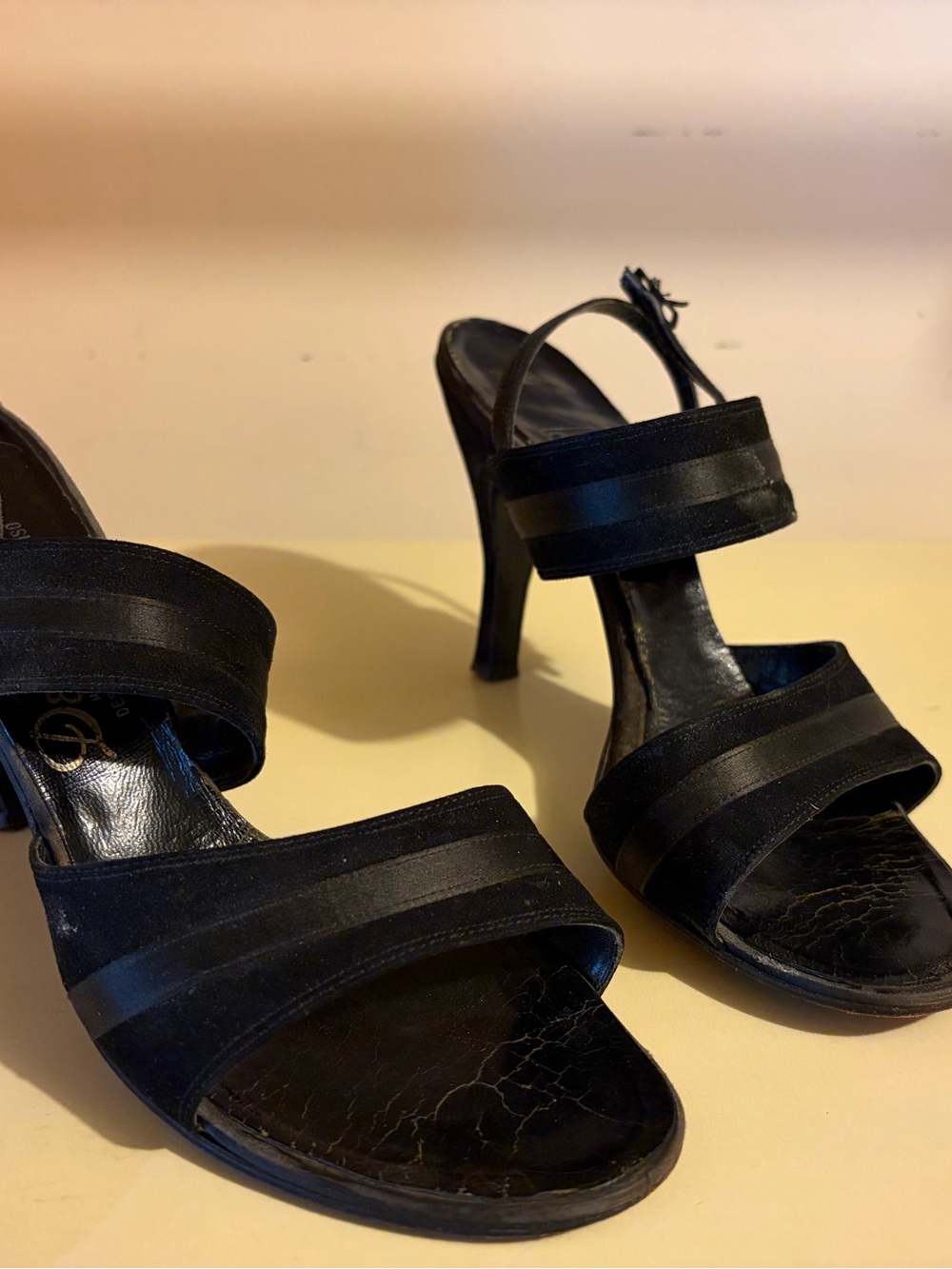 Black Strappy High Heel Sandals - Women's Dress Heels